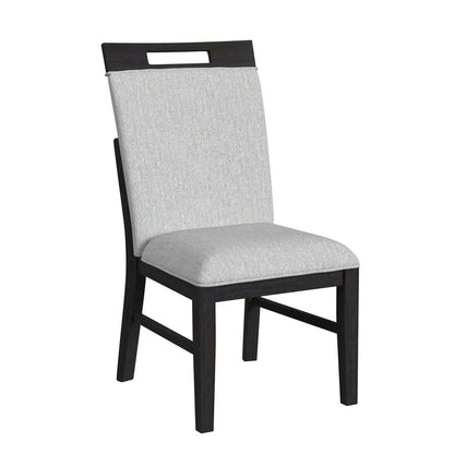 Picket House Furnishings - Pinnacle 6PC Standard Height Dining Set in Charcoal-Table, Four Chairs & Bench - D-12980-3-DT-6PC veiw 3