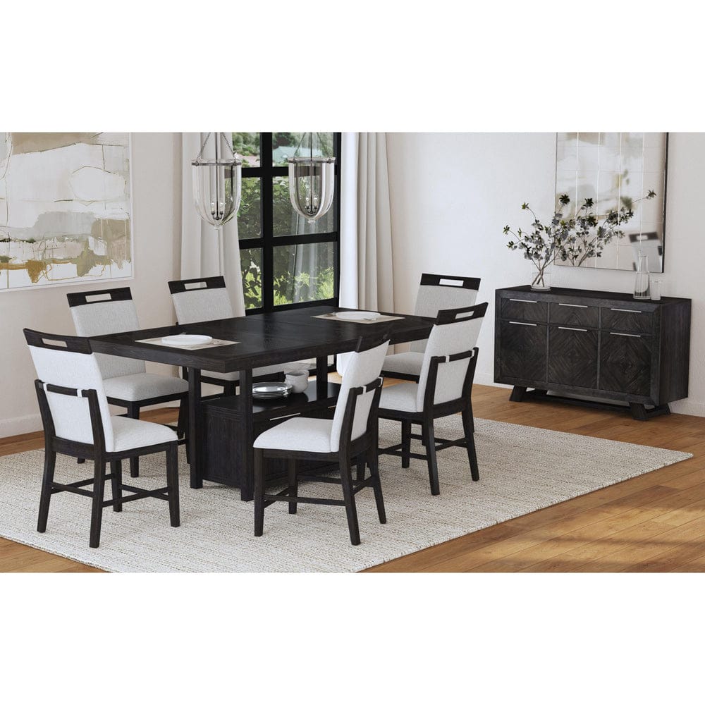 Picket House Furnishings - Pinnacle 7PC Counter Height Dining Set in Charcoal-Table and Six Chairs - D-12980-3-CT-7PC view 2