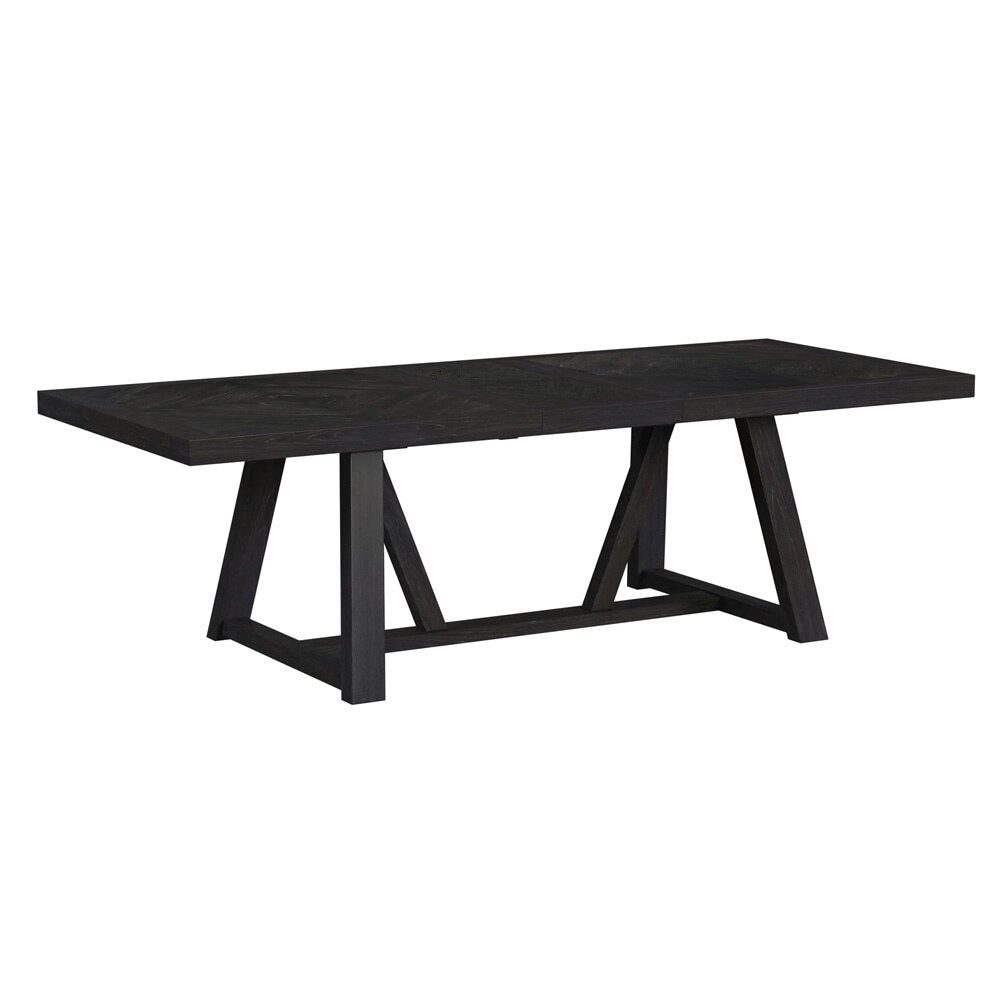 Picket House Furnishings - Pinnacle 7PC Standard Height Dining Set in Charcoal-Table and Six Chairs - D-12980-3-DT-7PC veiw 2