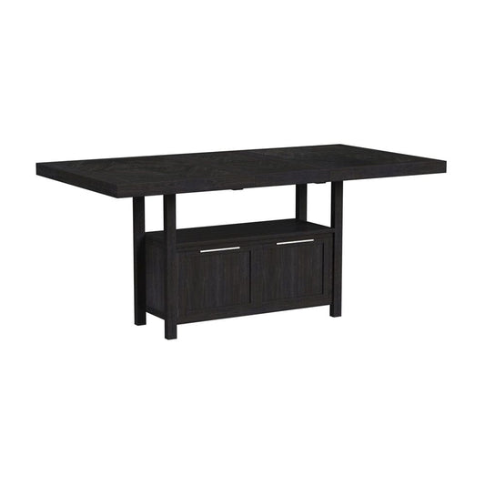 Picket House Furnishings - Pinnacle Counter Table with 20" Leaf in Charcoal - D-12980-3-CT view 1