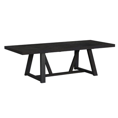Picket House Furnishings - Pinnacle Dining Table with 22in Leaf in Charcoal - D-12980-3-DT veiw 1