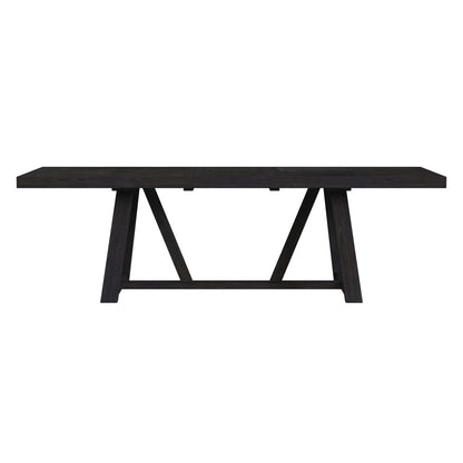 Picket House Furnishings - Pinnacle Dining Table with 22in Leaf in Charcoal - D-12980-3-DT veiw 2
