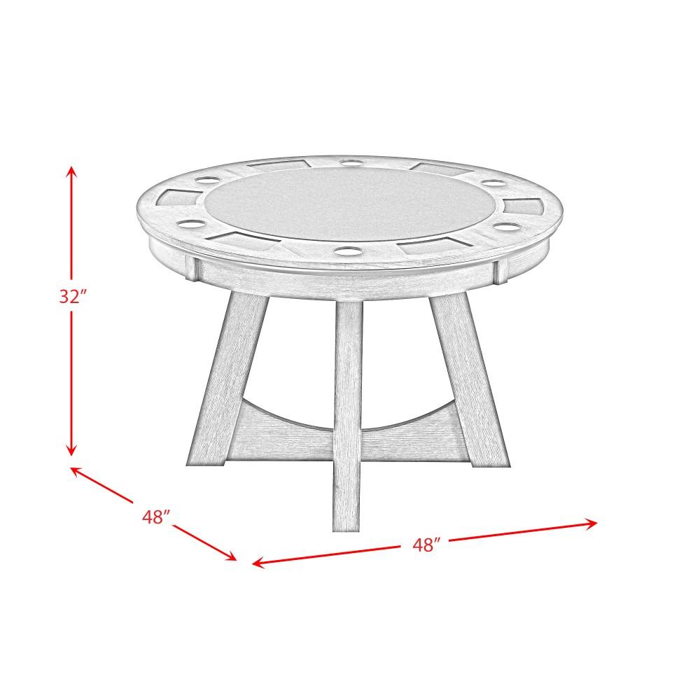 Picket House Furnishings - Princeton Round Game Table - GTPR100GT veiw 10