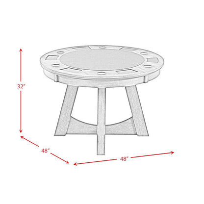 Picket House Furnishings - Princeton Round Game Table - GTPR100GT veiw 10
