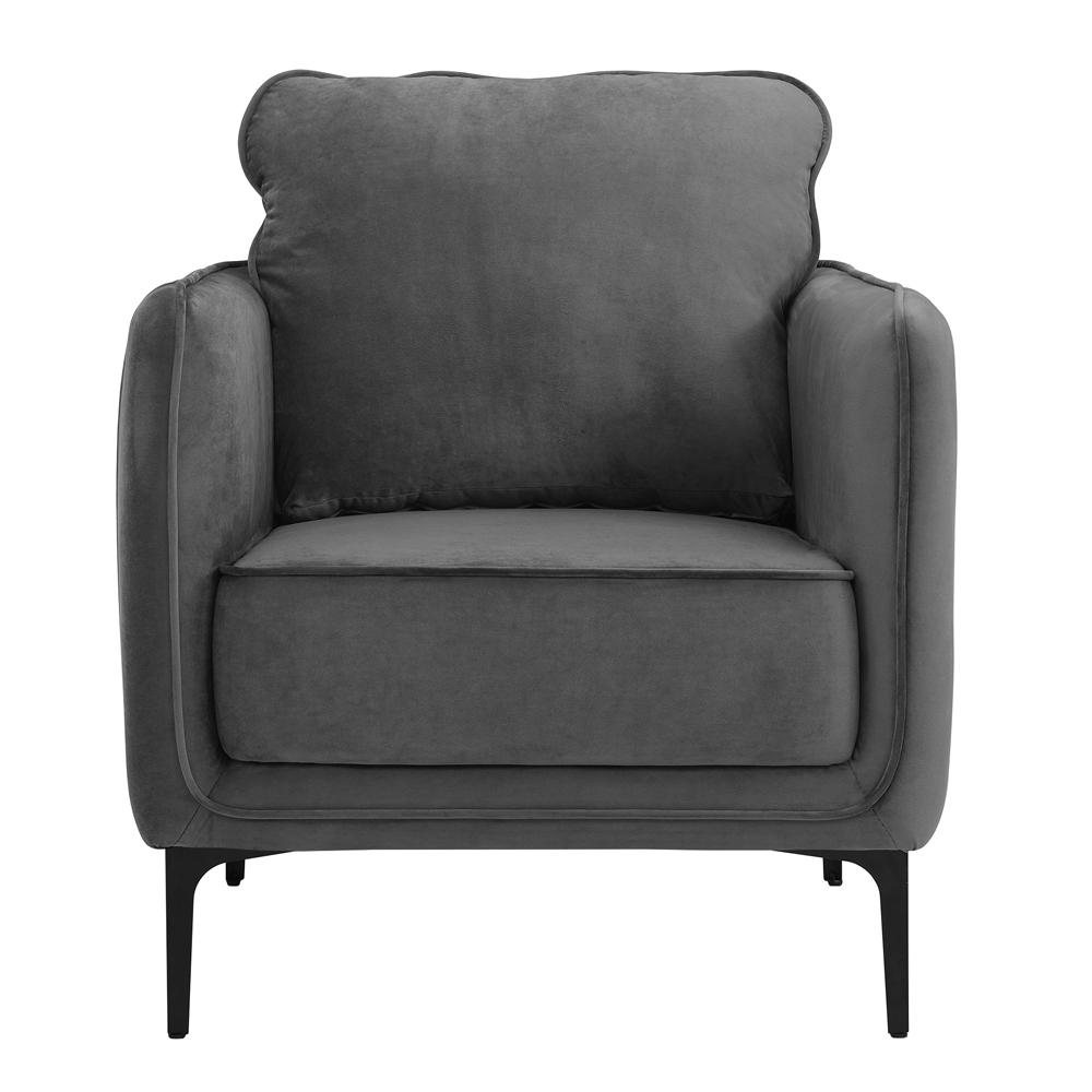 Picket House Furnishings - Reale Chair in Lavish 152 Grey Velvet - U-4460-8590-100 veiw 2