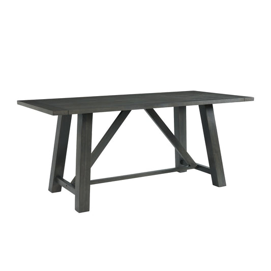 Picket House Furnishings - Regan 6PC Dining Set in Gray-Table, 4 Side Chairs & Bench - DRN3006DS veiw 2