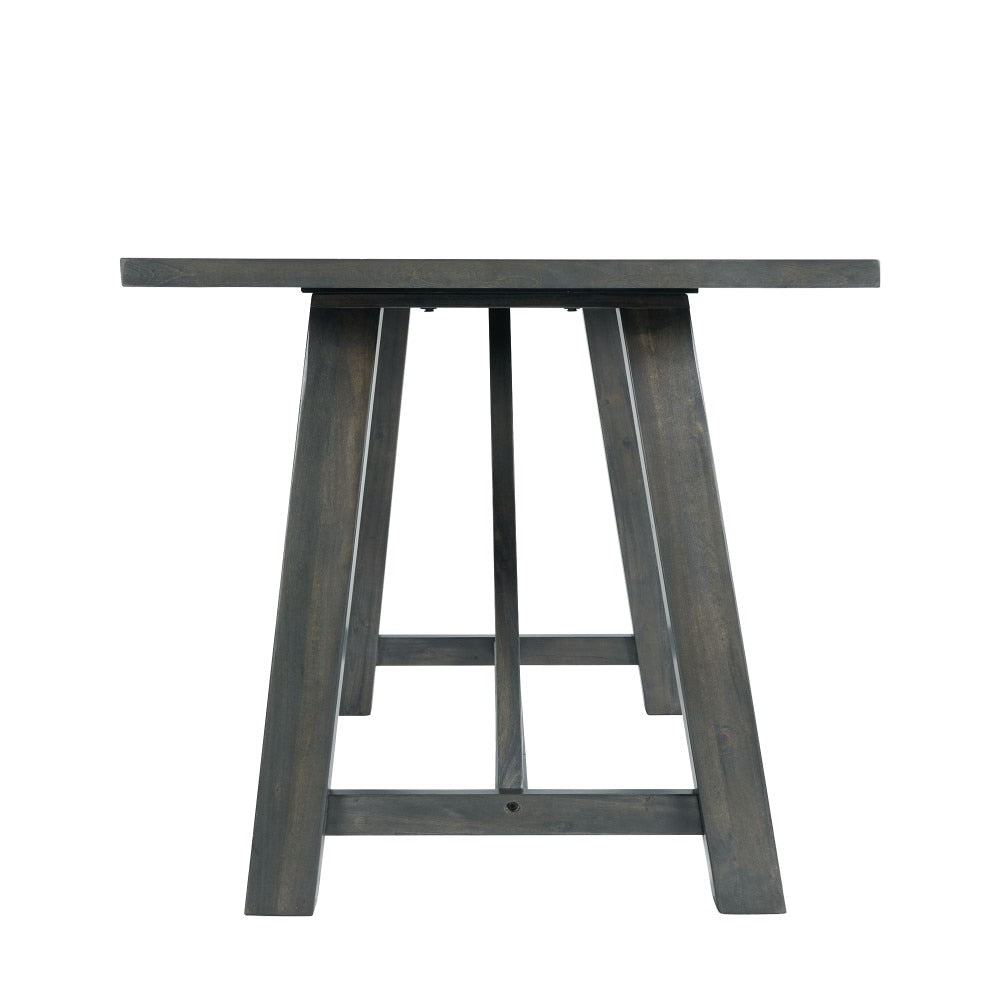 Picket House Furnishings - Regan 6PC Dining Set in Gray-Table, 4 Side Chairs & Bench - DRN3006DS veiw 4
