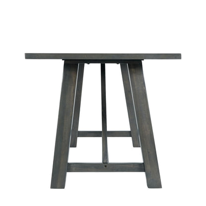 Picket House Furnishings - Regan 6PC Dining Set in Gray-Table, 4 Side Chairs & Bench - DRN3006DS veiw 4