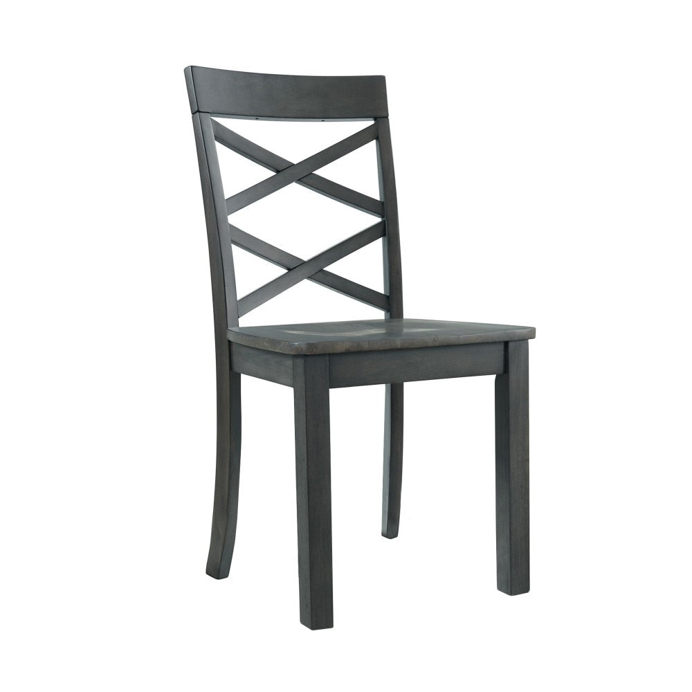 Picket House Furnishings - Regan 6PC Dining Set in Gray-Table, 4 Side Chairs & Bench - DRN3006DS veiw 5