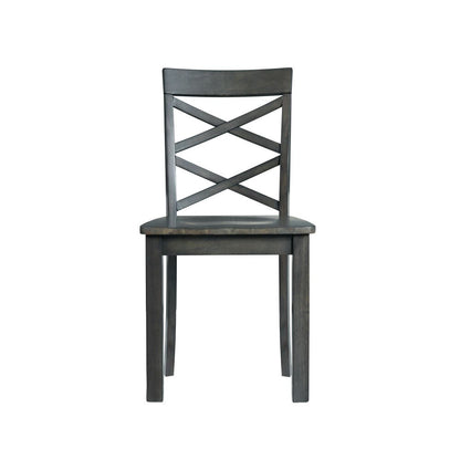 Picket House Furnishings - Regan 6PC Dining Set in Gray-Table, 4 Side Chairs & Bench - DRN3006DS veiw 6