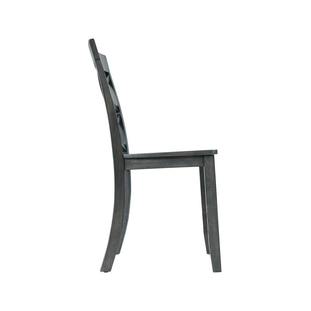 Picket House Furnishings - Regan 6PC Dining Set in Gray-Table, 4 Side Chairs & Bench - DRN3006DS veiw 7