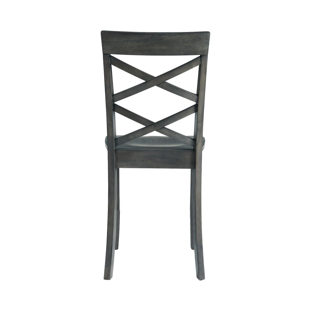 Picket House Furnishings - Regan 6PC Dining Set in Gray-Table, 4 Side Chairs & Bench - DRN3006DS veiw 8