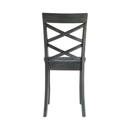 Picket House Furnishings - Regan 6PC Dining Set in Gray-Table, 4 Side Chairs & Bench - DRN3006DS veiw 8