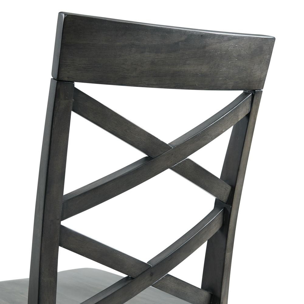 Picket House Furnishings - Regan 6PC Dining Set in Gray-Table, 4 Side Chairs & Bench - DRN3006DS veiw 13