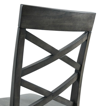 Picket House Furnishings - Regan 6PC Dining Set in Gray-Table, 4 Side Chairs & Bench - DRN3006DS veiw 13