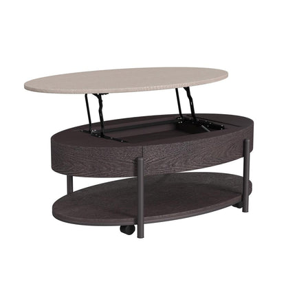 Picket House Furnishings -  Reverie Lift Top Coffee Table in White and Brown - T-10630-5-CT veiw 2