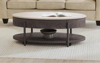 Picket House Furnishings -  Reverie Lift Top Coffee Table in White and Brown - T-10630-5-CT veiw 4