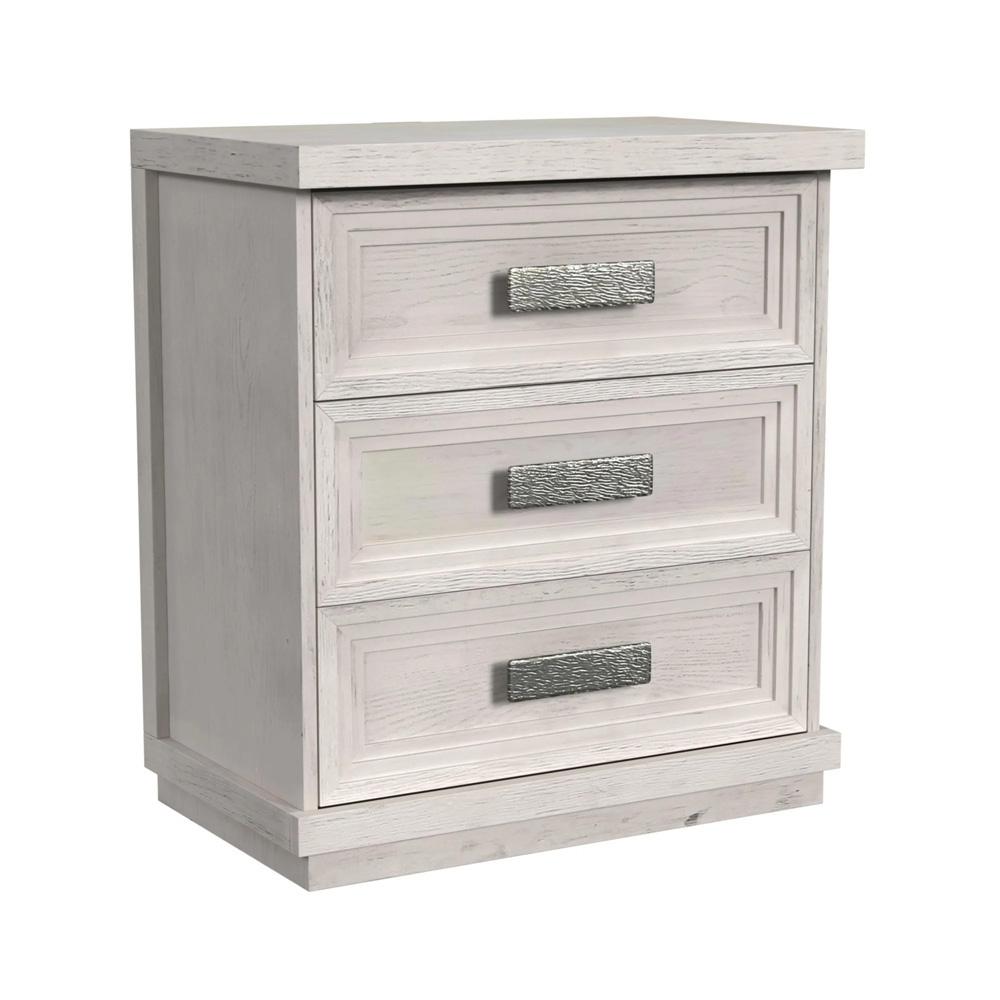 Picket House Furnishings - Rhiannon 3-Drawer Nightstand with USB in Antique White - B-11600-7-NS veiw 1