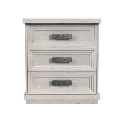 Picket House Furnishings - Rhiannon 3-Drawer Nightstand with USB in Antique White - B-11600-7-NS veiw 2