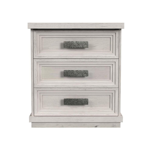 Picket House Furnishings - Rhiannon 3-Drawer Nightstand with USB in Antique White - B-11600-7-NS veiw 2
