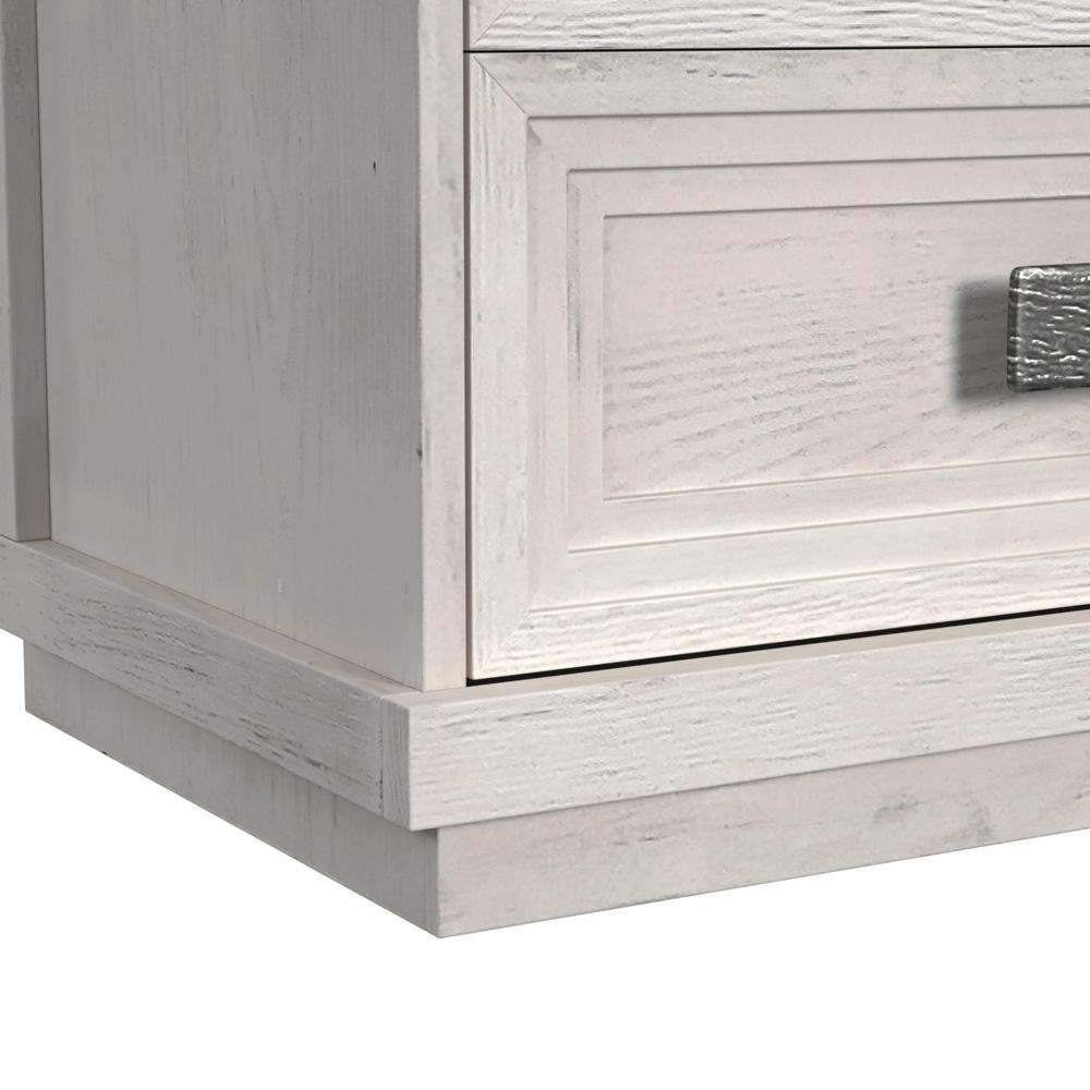Picket House Furnishings - Rhiannon 3-Drawer Nightstand with USB in Antique White - B-11600-7-NS veiw 4