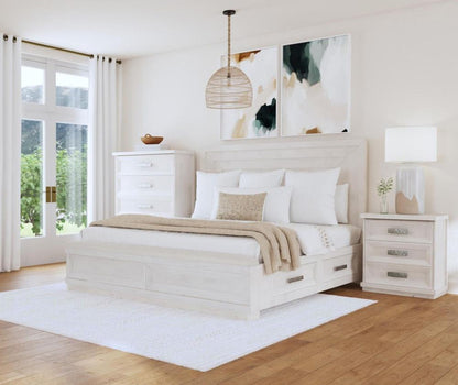 Picket House Furnishings - Rhiannon 3-Drawer Nightstand with USB in Antique White - B-11600-7-NS veiw 5