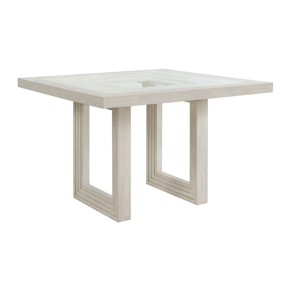 Picket House Furnishings -  Rhiannon  5PC Square Counter Height Dining Set in Antique White-Table and Four Chairs - D-11600-7-SCT-5PC veiw 2