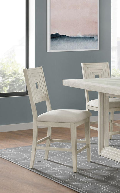 Picket House Furnishings -  Rhiannon Counter Side Chair in Antique White (2 Per Carton) - D-11600-7-CSC veiw 4