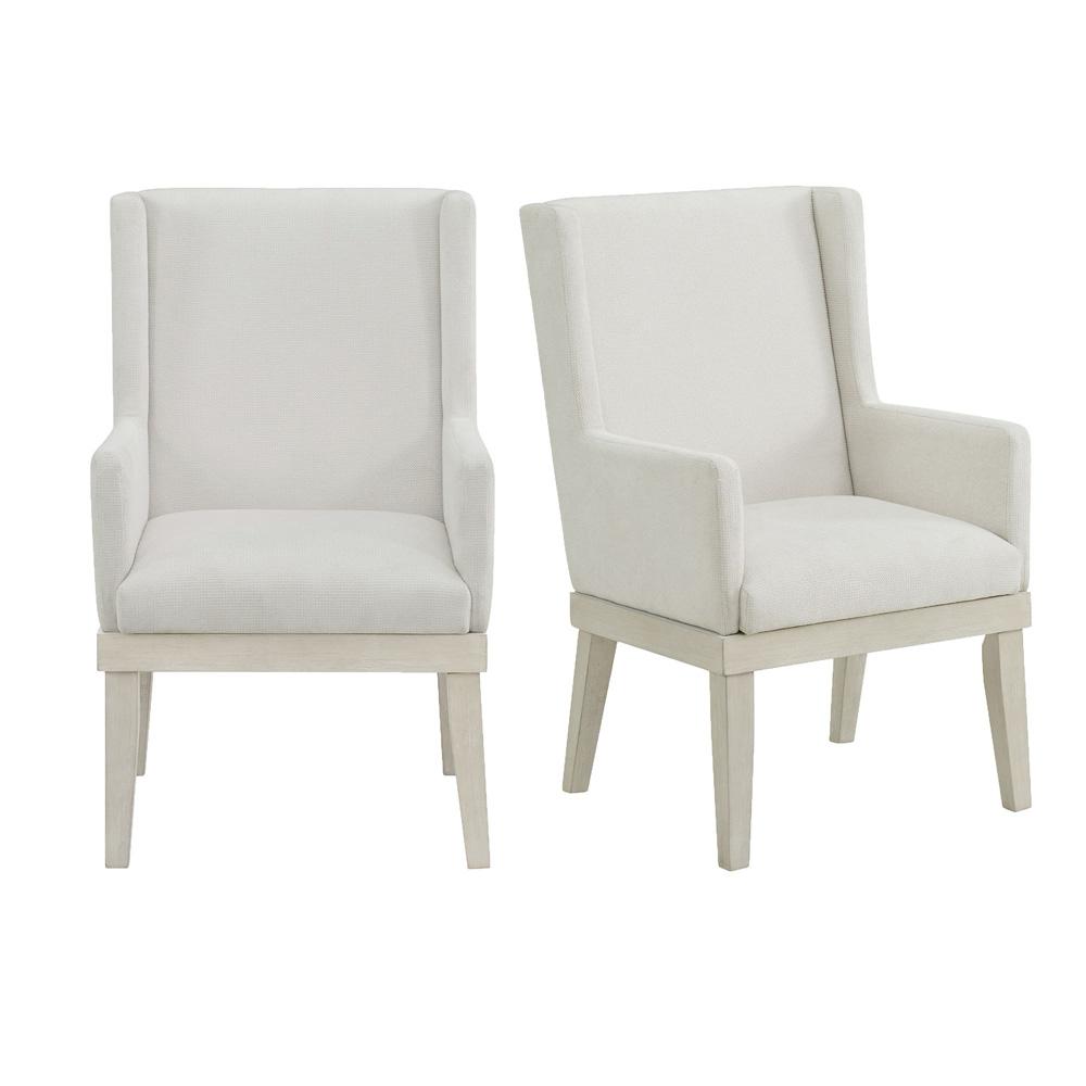 Picket House Furnishings -  Rhiannon Dining Arm Chair in Antique White (2 Per Carton) - D-11600-7-AC veiw 1