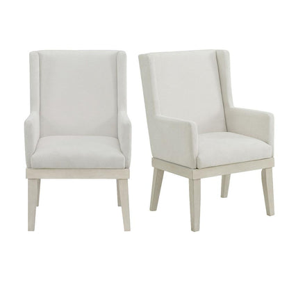 Picket House Furnishings -  Rhiannon Dining Arm Chair in Antique White (2 Per Carton) - D-11600-7-AC veiw 1
