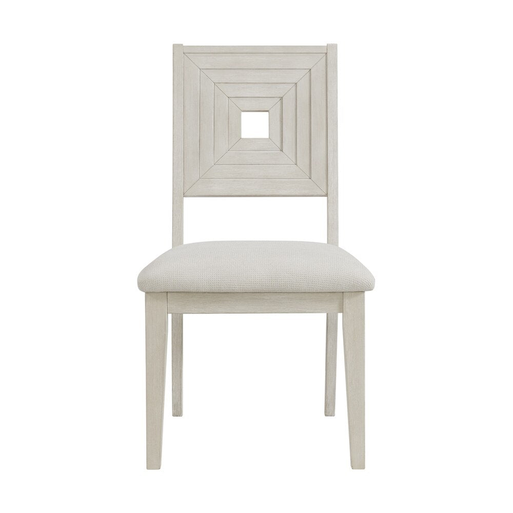 Picket House Furnishings -  Rhiannon Dining Side Chair in Antique White (2 Per Carton) - D-11600-7-SC veiw 3
