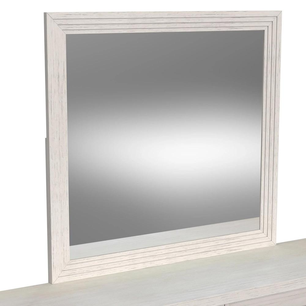 Picket House Furnishings - Rhiannon Dresser and Mirror Set in Antique White - B-11600-7-DRMR veiw 4