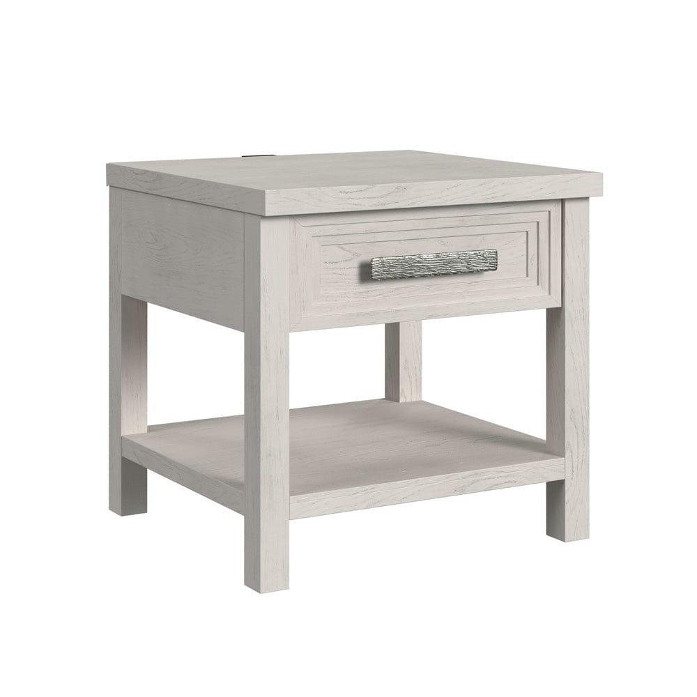 Picket House Furnishings - Rhiannon  End Table with USB in Antique White - T-11600-7-ET view 1