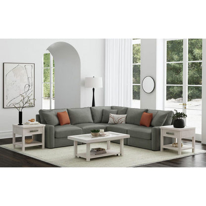 Picket House Furnishings - Rhiannon  End Table with USB in Antique White - T-11600-7-ET view 2