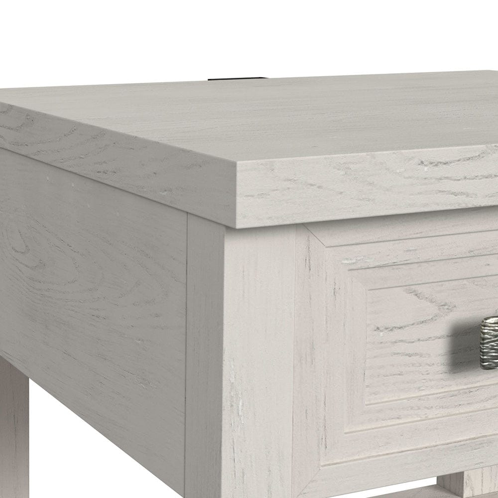 Picket House Furnishings - Rhiannon  End Table with USB in Antique White - T-11600-7-ET view 3
