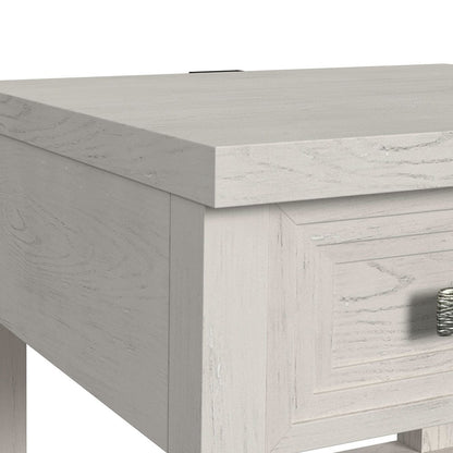 Picket House Furnishings - Rhiannon  End Table with USB in Antique White - T-11600-7-ET view 3
