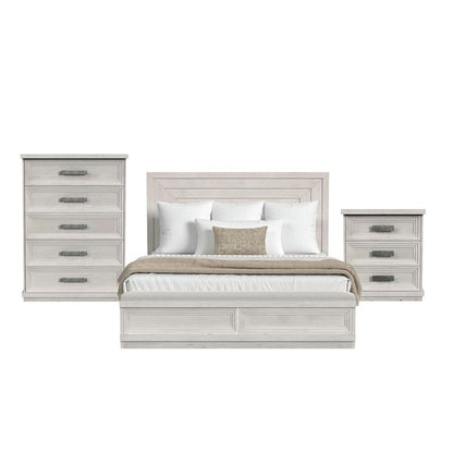 Picket House Furnishings - Rhiannon King Storage 3PC Bedroom Set in Antique White - B-11600-7-KSB-3PC veiw 1