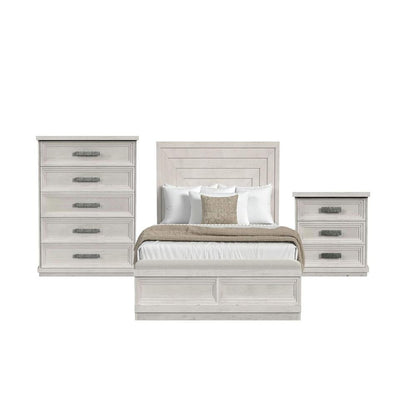 Picket House Furnishings - Rhiannon Queen Storage 3PC Bedroom Set in Antique White - B-11600-7-QSB-3PC veiw 1
