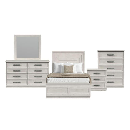 Picket House Furnishings - Rhiannon Queen Storage 5PC Bedroom Set in Antique White - B-11600-7-QSB-5PC veiw 1