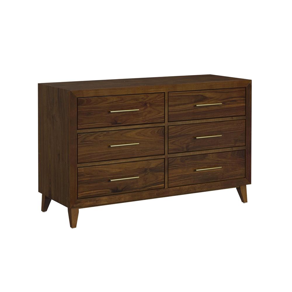 Picket House Furnishings - Riley 6-Drawer Dresser in Walnut - N-15940-5-DR veiw 1