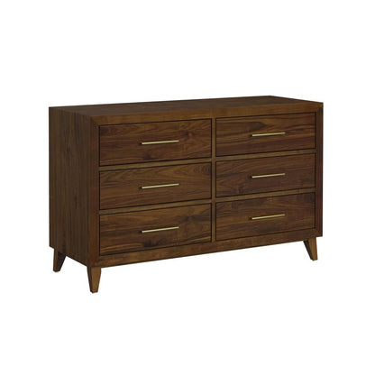 Picket House Furnishings - Riley 6-Drawer Dresser in Walnut - N-15940-5-DR veiw 1