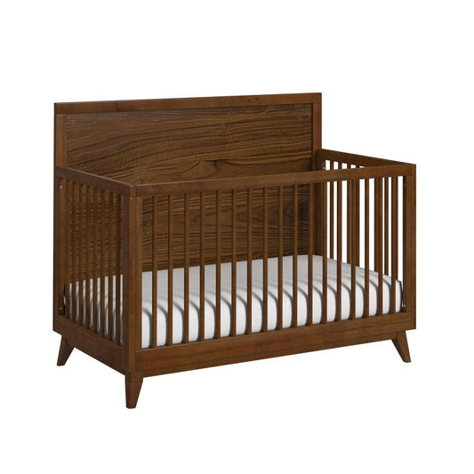 Picket House Furnishings - Riley Crib with High Headboard and Guardrail in Walnut - N-15940-5-CB veiw 1
