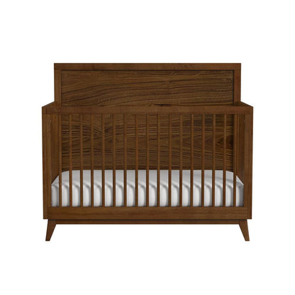 Picket House Furnishings - Riley Crib with High Headboard and Guardrail in Walnut - N-15940-5-CB veiw 3