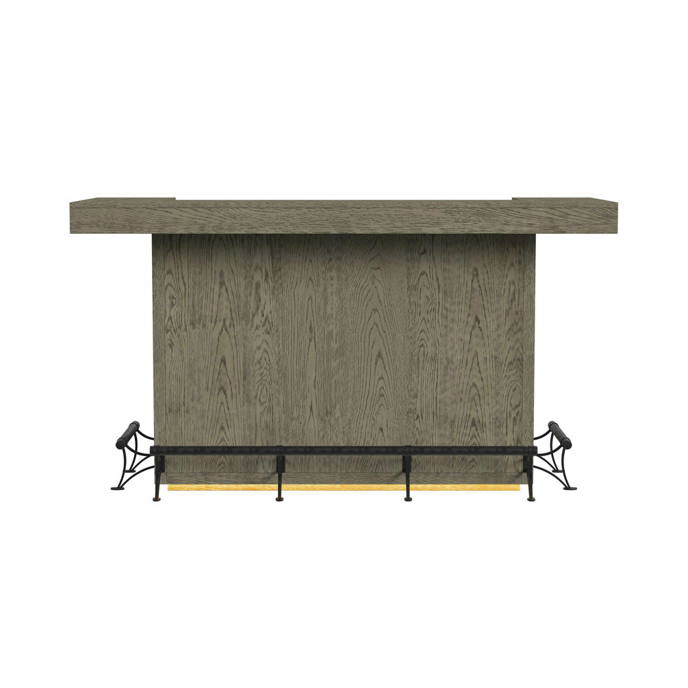 Picket House Furnishings - Rizzo Bar Table with Light in Grey and Dark Espresso - DA-7570-5-BT view 4