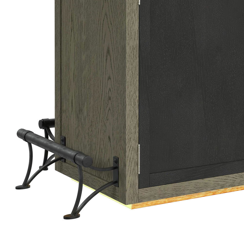 Picket House Furnishings - Rizzo Bar Table with Light in Grey and Dark Espresso - DA-7570-5-BT view 8