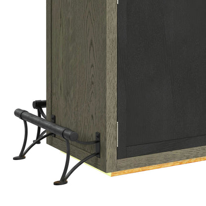 Picket House Furnishings - Rizzo Bar Table with Light in Grey and Dark Espresso - DA-7570-5-BT view 8