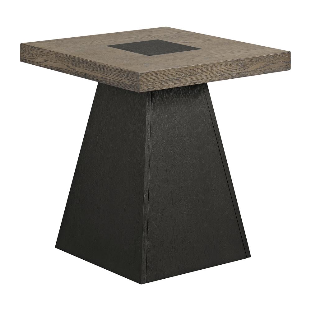 Picket House Furnishings - Rizzo End Table in Grey and Dark Espresso - T-7570-5-ET veiw 1