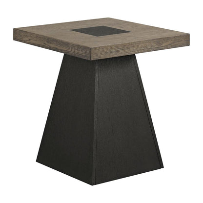 Picket House Furnishings - Rizzo End Table in Grey and Dark Espresso - T-7570-5-ET veiw 1