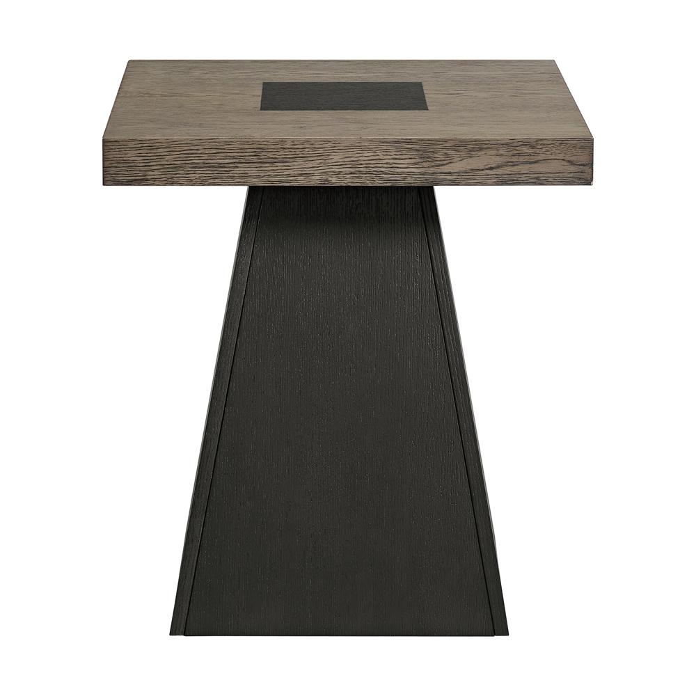 Picket House Furnishings - Rizzo End Table in Grey and Dark Espresso - T-7570-5-ET veiw 2