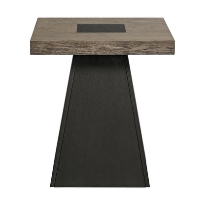 Picket House Furnishings - Rizzo End Table in Grey and Dark Espresso - T-7570-5-ET veiw 2